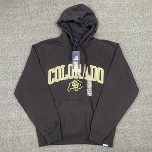 Gear Colorado Buffaloes Hoodie Mens Small Black NCAA Sanders Sweatshirt NWT